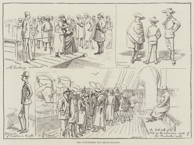The Volunteers for Bechuanaland by Alfred Courbould