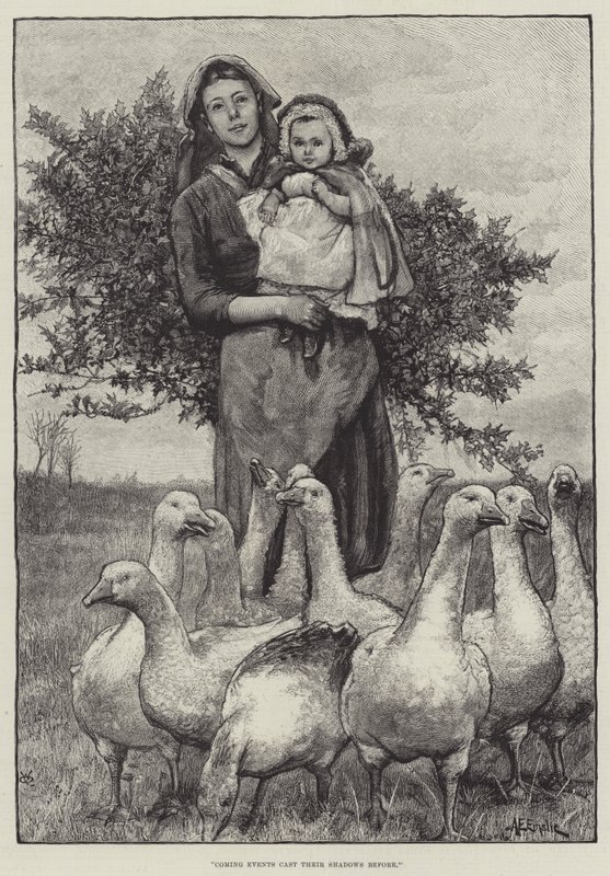 Coming Events Cast Their Shadows Before by Alfred Edward Emslie