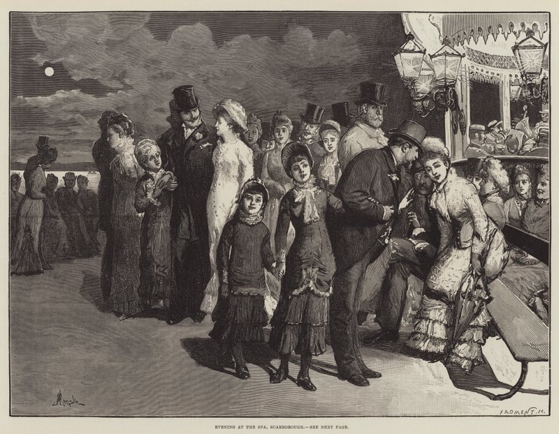Evening at the Spa, Scarborough by Alfred Edward Emslie