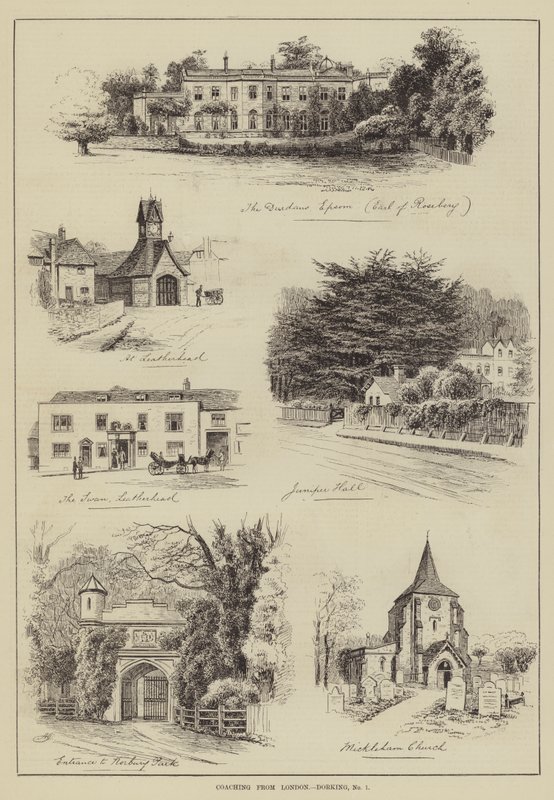 Coaching from London, Dorking by Alfred Robert Quinton
