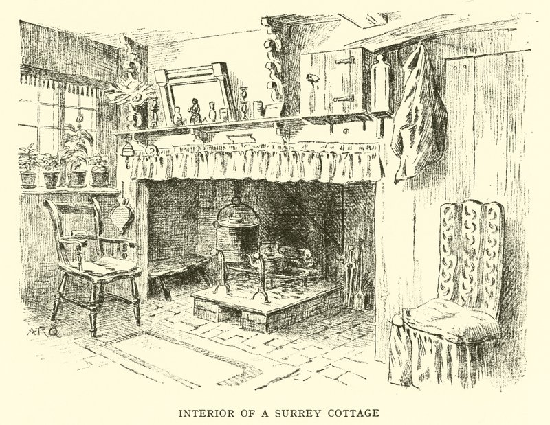 Interior of a Surrey Cottage by Alfred Robert Quinton