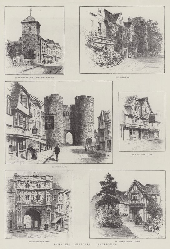 Rambling Sketches, Canterbury by Alfred Robert Quinton