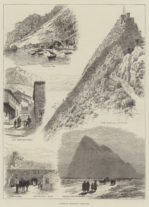 Rambling Sketches, Gibraltar by Alfred Robert Quinton