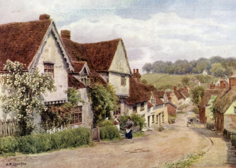The Village Street, Kersey, Suffolk by Alfred Robert Quinton