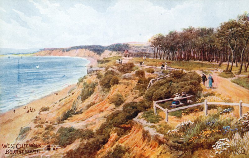 West Cliff Walk, Bournemouth by Alfred Robert Quinton