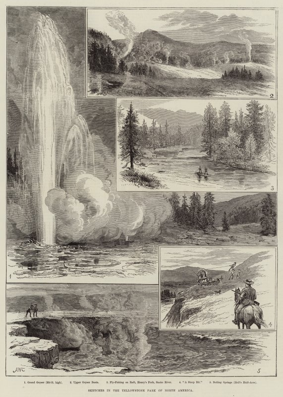 Sketches at the Yellowstone Park of North America by Alfred W. Cooper