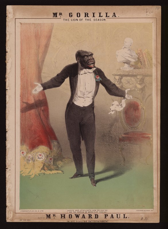 I am the Gorilla of Monsieur Chaillu by Alfred (after) Concanen
