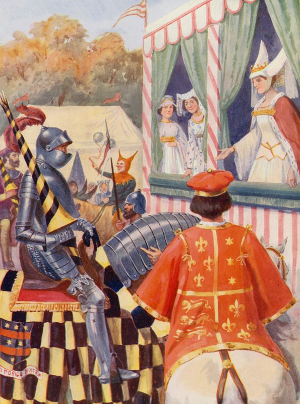 Merrie England: The Queen of Beauty by Alfred (after) Pearse