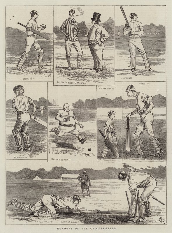 Humours of the Cricket-Field by Alfred Chantrey Corbould