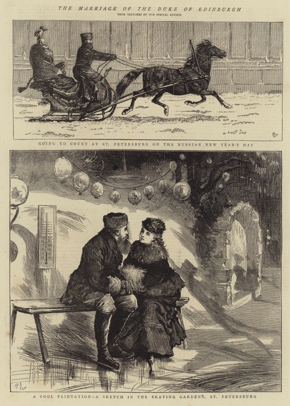 The Marriage of the Duke of Edinburgh by Alfred Chantrey Corbould