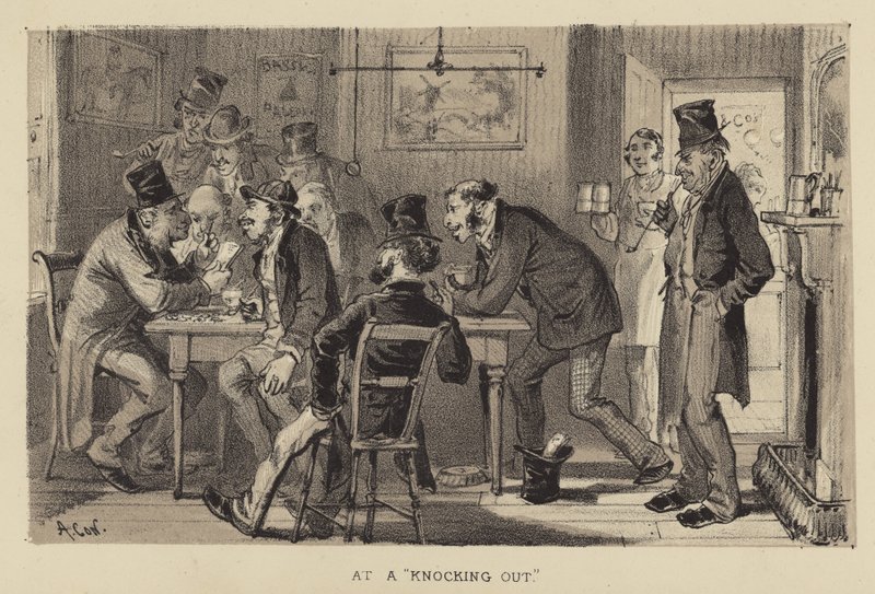 At a Knocking Out by Alfred Concanen