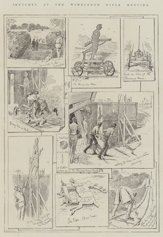 Sketches at the Wimbledon Rifle Meeting by Alfred Courbould