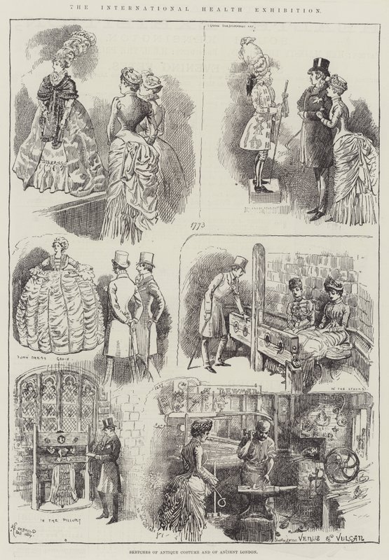 The International Health Exhibition, Sketches of Antique Costume and of Ancient London by Alfred Courbould