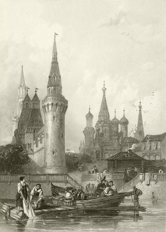 The Church of Vasili Blagennoi by Alfred Gomersal Vickers