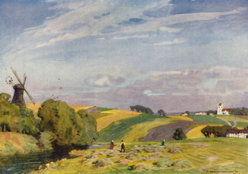 Denmark: A Typical Danish Landscape, South Jutland by Alfred Heaton Cooper