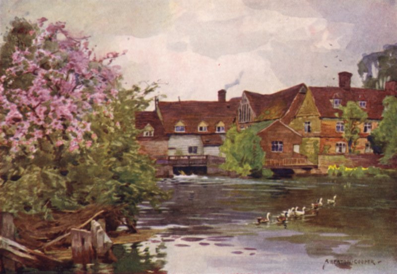 Flatford Mill, East Bergholt, Suffolk by Alfred Heaton Cooper