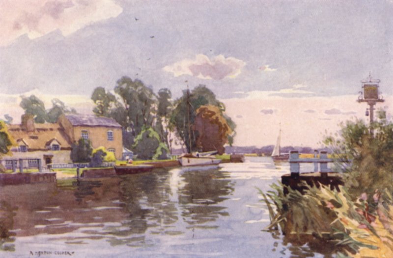 Horning Ferry, on the Bure, Norfolk by Alfred Heaton Cooper