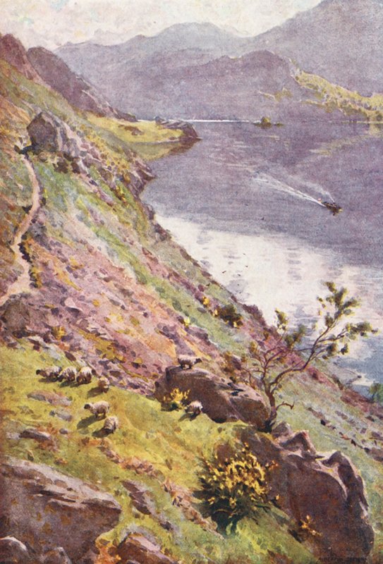 Lake District: A Mountain Path, Sandwick, Ullswater by Alfred Heaton Cooper