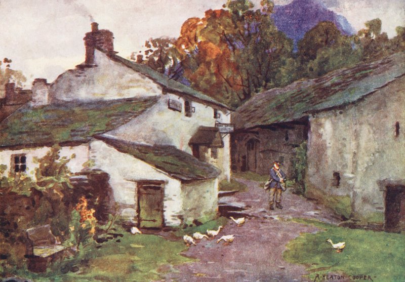 Lake District: The Old Post Office, Loweswater by Alfred Heaton Cooper