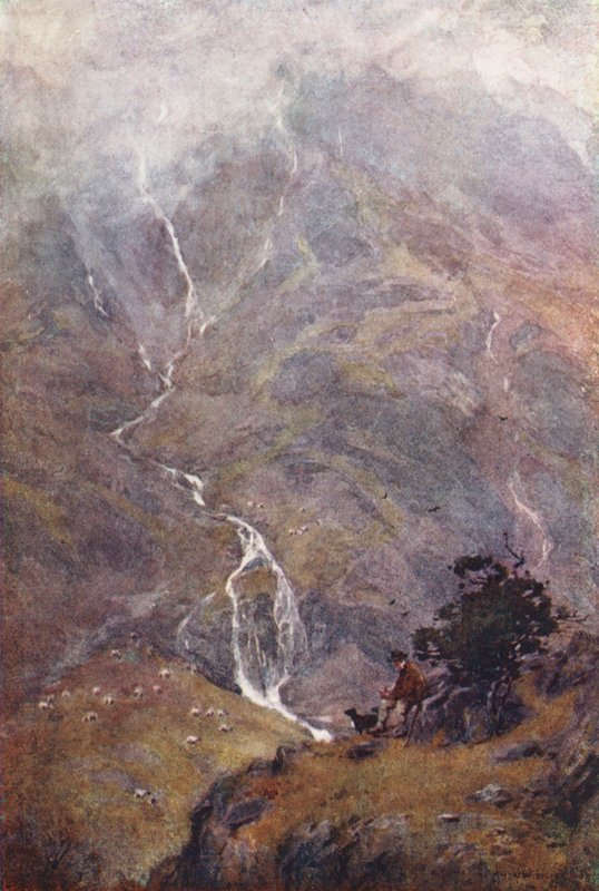 Lake District: The Shepherd, Yewdale, Coniston by Alfred Heaton Cooper