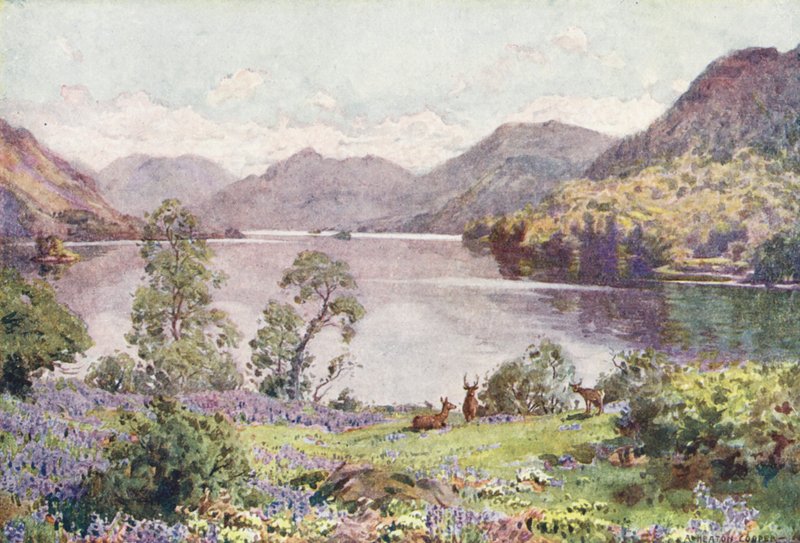 Lake District: Ullswater, from Gowbarrow Park, a Sultry June Morn by Alfred Heaton Cooper