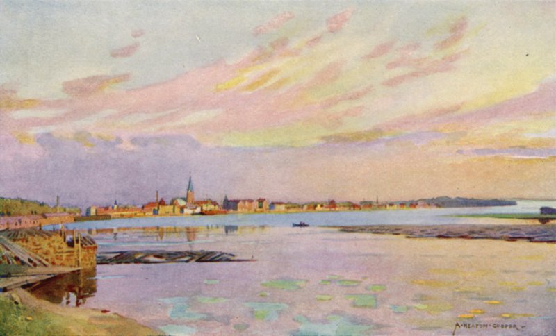 Lulea, Lapland, the export harbour for iron ore by Alfred Heaton Cooper
