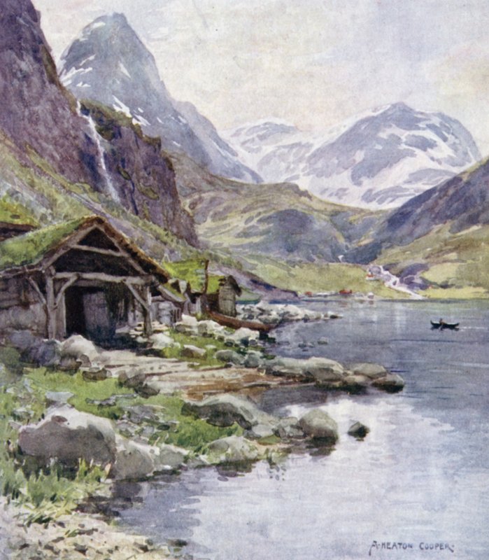 Meraak, Geiranger Fjord by Alfred Heaton Cooper
