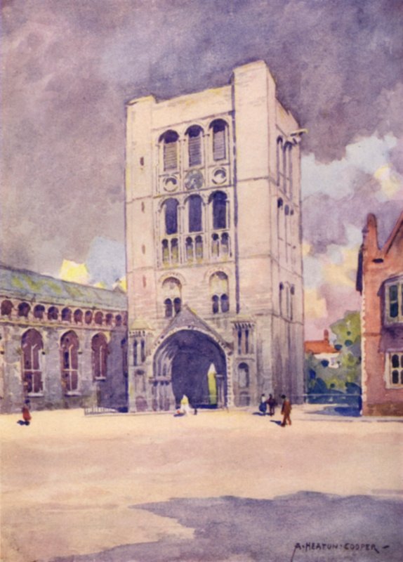Norman Tower, Bury St Edmunds, Suffolk by Alfred Heaton Cooper