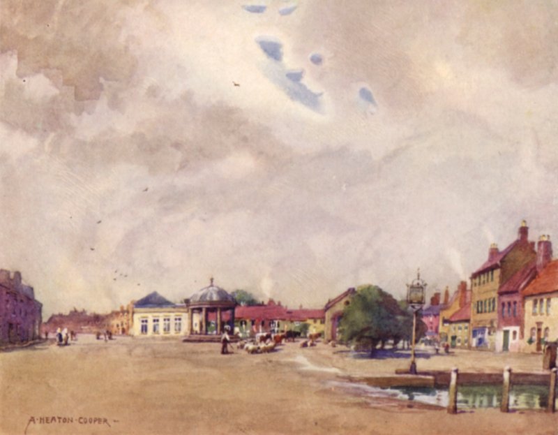 Swaffham Market Place, Norfolk by Alfred Heaton Cooper