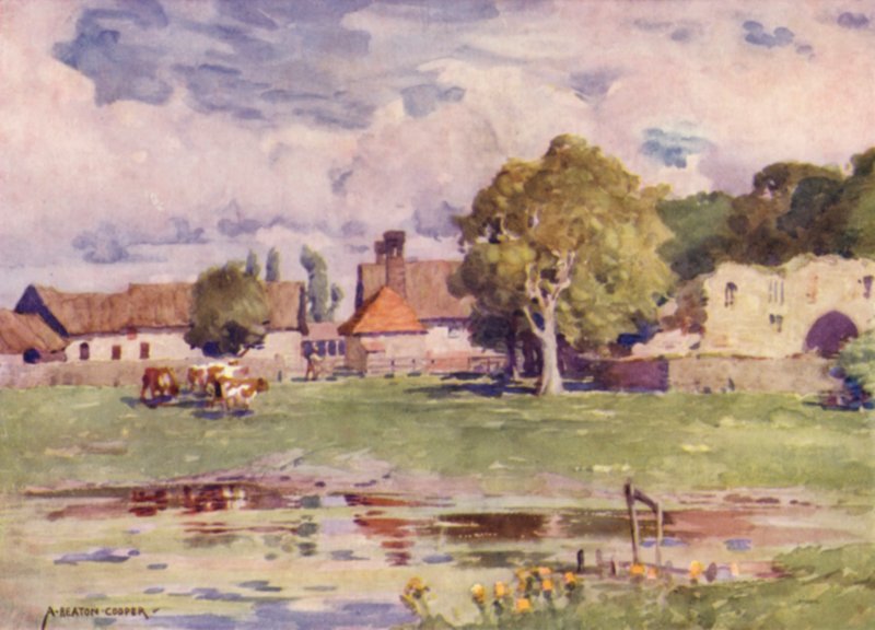 The Abbey Farm, Thetford, Norfolk by Alfred Heaton Cooper