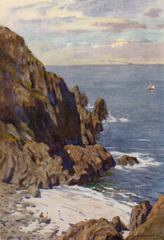 The Kullen Rocks, Molle, on the Kattegatt by Alfred Heaton Cooper