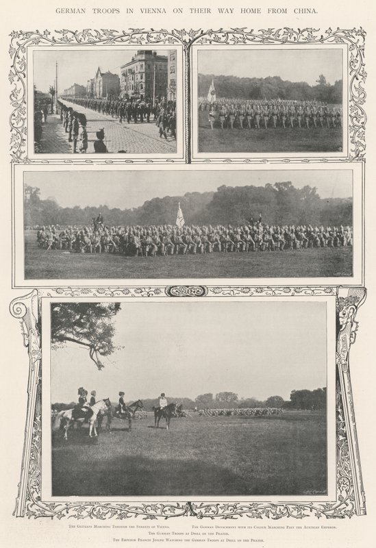 German Troops in Vienna on their Way Home from China by Alfred Hugh Fisher