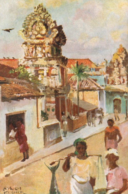 Hindu Temples, Colombo by Alfred Hugh Fisher