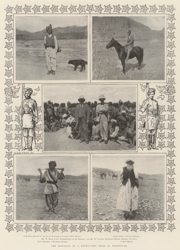 The Blockade of a Refractory Tribe in Waziristan by Alfred Hugh Fisher