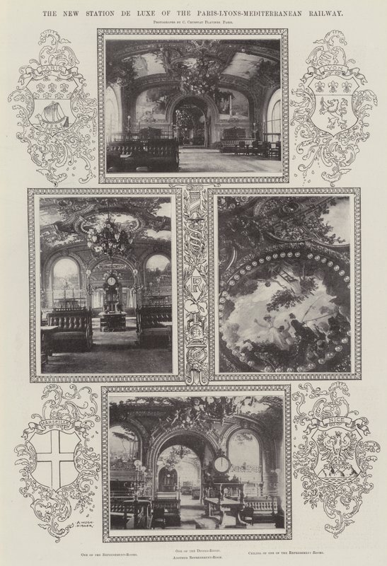 The New Station De Luxe of the Paris-Lyons-Mediterranean Railway by Alfred Hugh Fisher