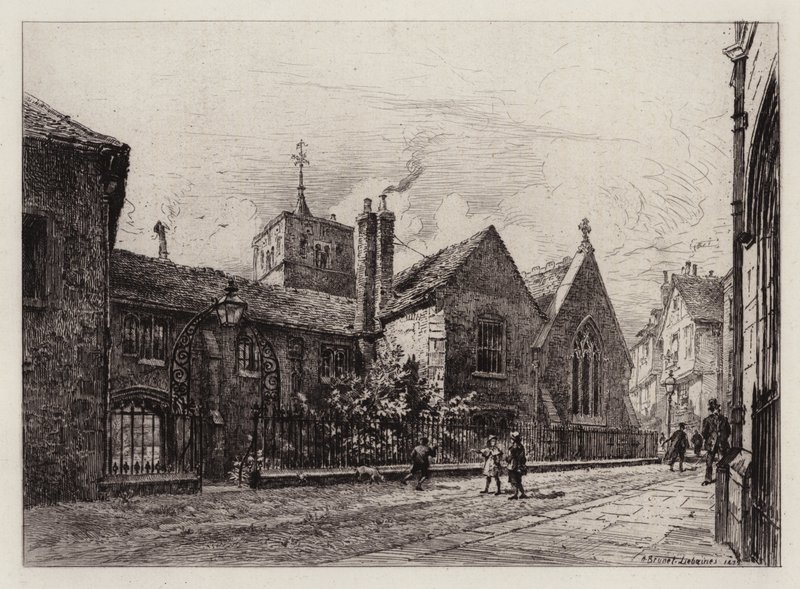 Corpus Christi College and the Tower of St Benet