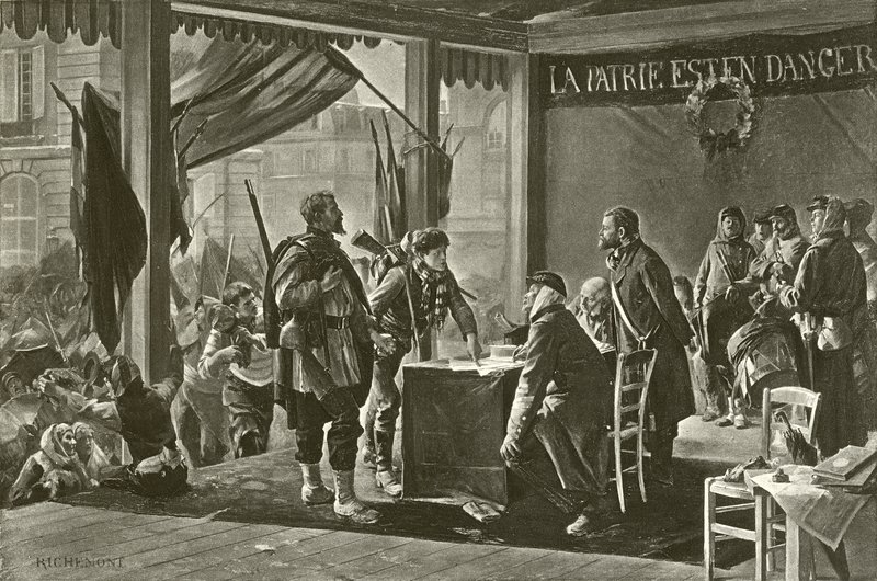 The Enrollment of Volunteers, 1870 by Alfred Paul Marie Richemont