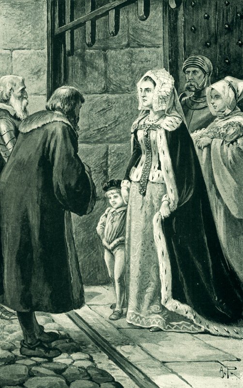 Queen Margaret, widow of James IV, defies the nobles by Alfred Pearse