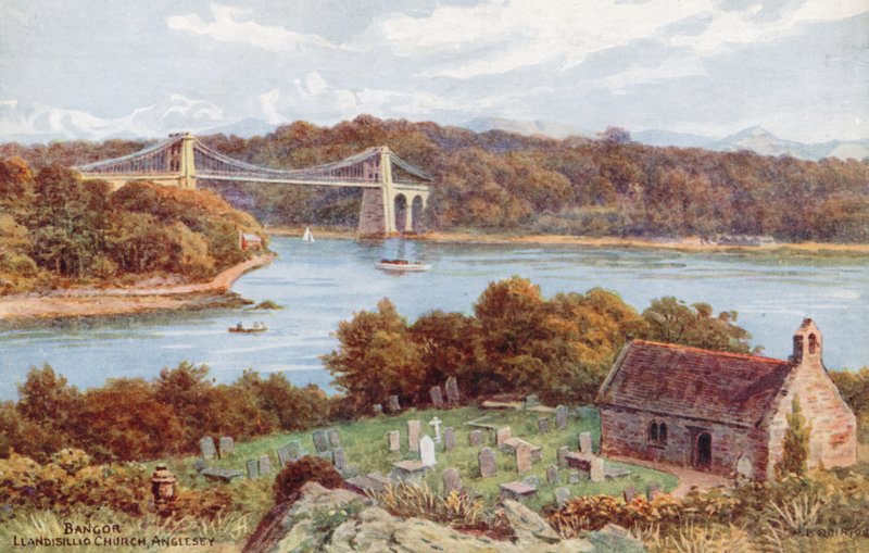 Bangor, Llandisillio Church, Anglesey by Alfred Robert Quinton