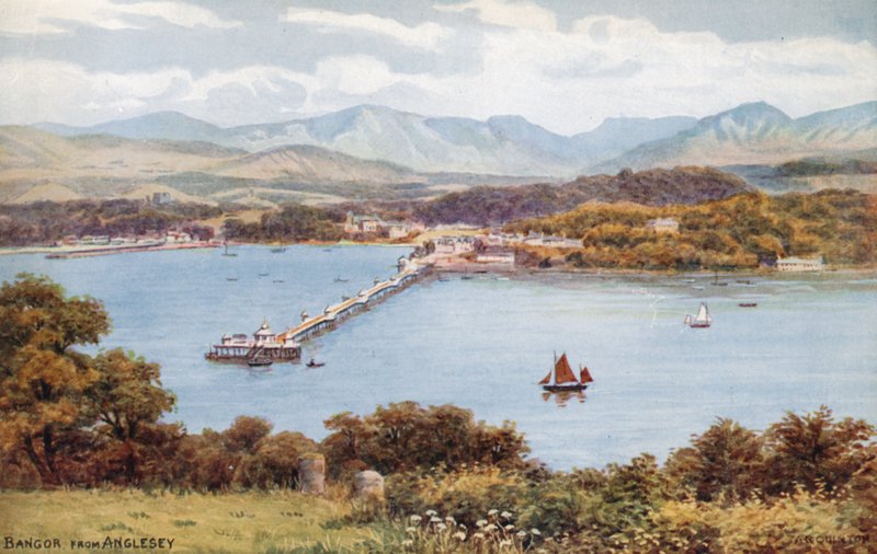 Bangor, from Anglesey by Alfred Robert Quinton