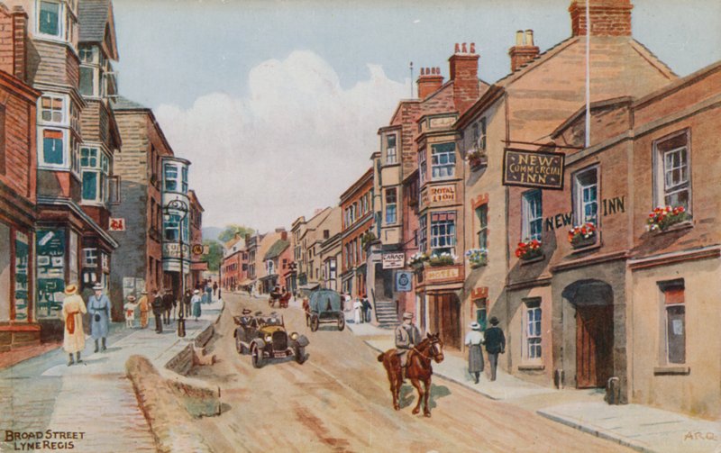 Broad Street, Lyme Regis by Alfred Robert Quinton