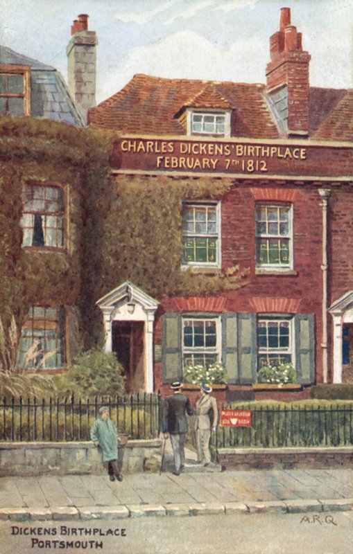 Charles Dickens, Birthplace, Portsmouth by Alfred Robert Quinton