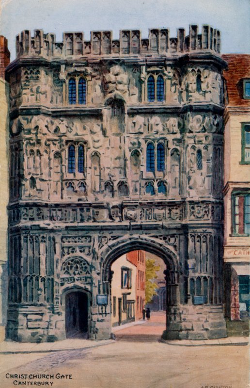 Christ Church Gate, Canterbury by Alfred Robert Quinton