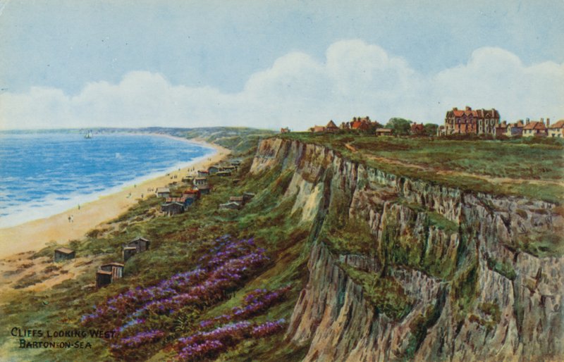 Cliffs, Looking West, Barton-on-Sea by Alfred Robert Quinton