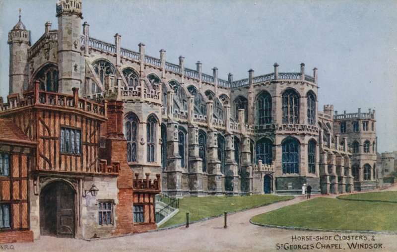 Horse-shoe Cloisters and St Georges Chapel, Windsor by Alfred Robert Quinton
