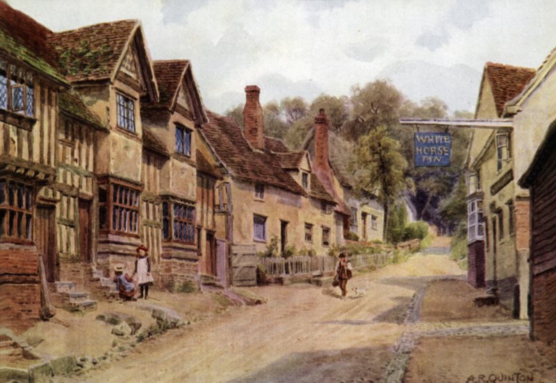 Houses Formerly Occupied by Weavers, Kersey, Suffolk by Alfred Robert Quinton