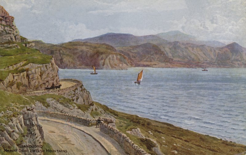Llandudno, Marine Drive and Welsh Mountains by Alfred Robert Quinton