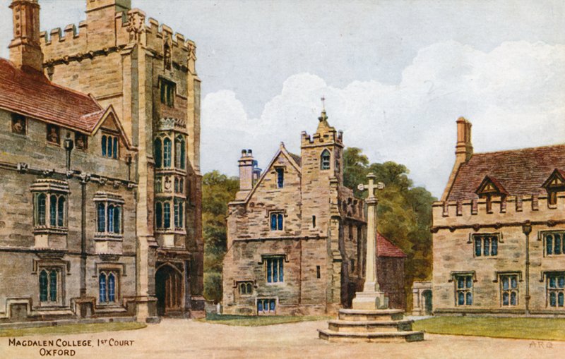Magdalen College, 1st Court, Oxford by Alfred Robert Quinton