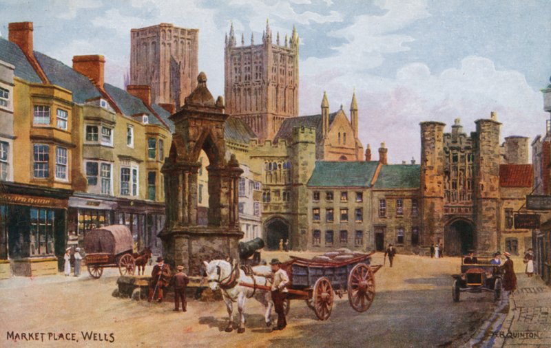 Market Place, Wells by Alfred Robert Quinton