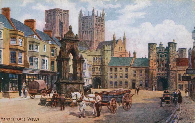 Market Place, Wells by Alfred Robert Quinton